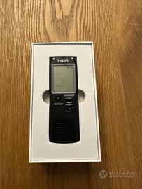 Registratore vocale nero usb recharge