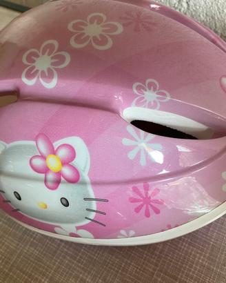 Casco hello kitty Cars +protezioni+pattini