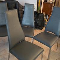Poltroncine della ditta Calligaris in vera pelle 