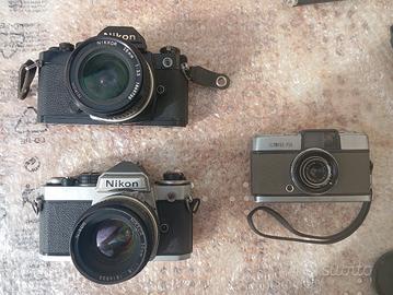 Nikon FE e Olympus Pen 