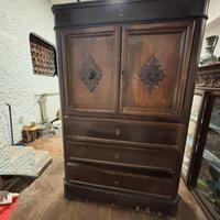 Mobile soggiorno, cassettiera ,legno fatto a mano