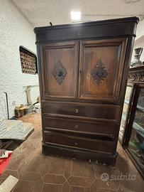 Mobile soggiorno, cassettiera ,legno fatto a mano