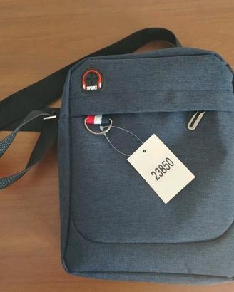 Borsello tracolla uomo blu sport 