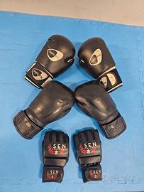Set boxe - guantoni + guanti MMA