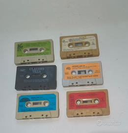 Lotto di sei musicassette originali, vendute senza