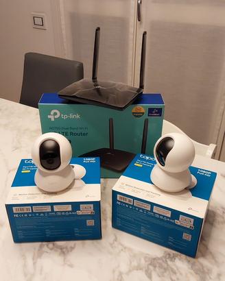 Kit 2 TP-Link Tapo C200 + Router 4G TP Link