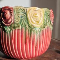 Vaso antico cachepot in ceramica 