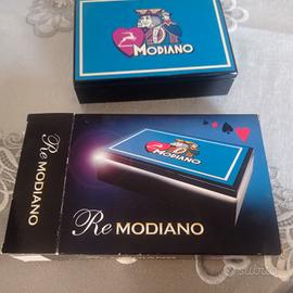 carte da gioco ramino modiano in cofanetto di legn