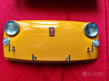 portachiavi da parete Fiat 500 giallo Positano 