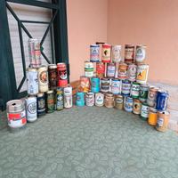 Lattine di birra vintage