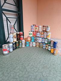 Lattine di birra vintage