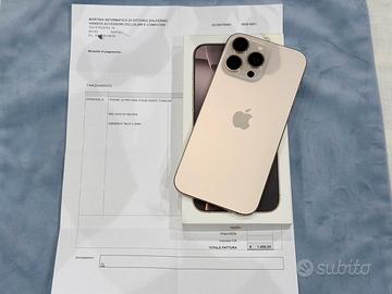 iPhone 16 pro max 256gb - Desert titanium