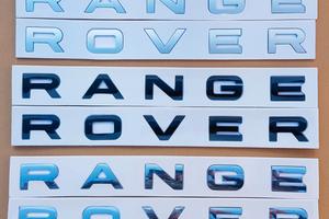 Scritte RANGE ROVER per Evoque, Sport, Vogue, L322