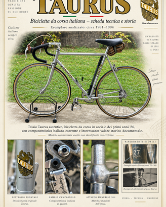 Bici corsa epoca TAURUS