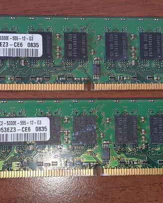 Samsung 2 GB DDR2 PC2-5300 Memoria Ram