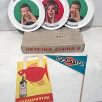 3 piatti pubblicitari china martini