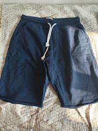 Pantaloni corti/ Shorts in cotone blu notte con la