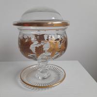 Coppa da caviale in cristallo vintage originale