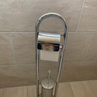 Porta rotolo e scopino bagno
