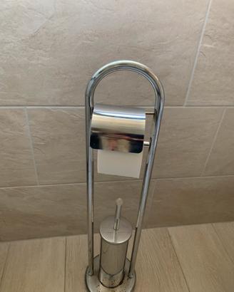 Porta rotolo e scopino bagno