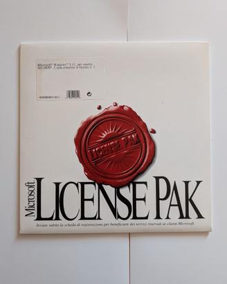 Microsoft License Pak Windows 3.11 / MS-DOS - SIGI
