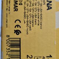 prese 2P+T 15A USA+SASO bianco vimar plana