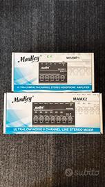 Moukey MAMX2 mixer & MHAMP1 headphone amplifier
