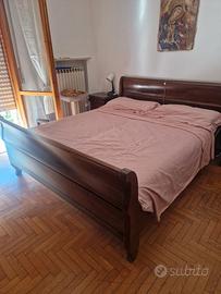 letto matrimoniale in legno 