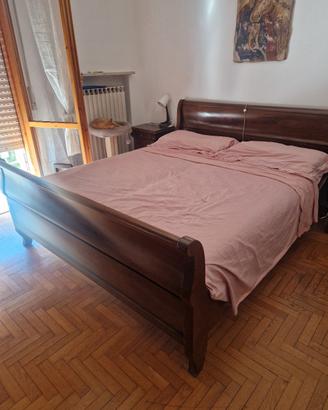 letto matrimoniale in legno 