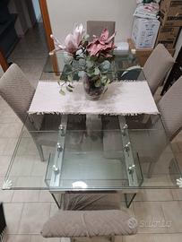 tavolo in cristallo 