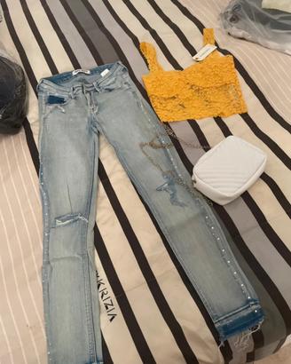 Set Top Jeans Borsetta