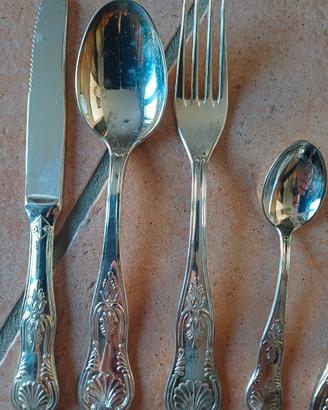Posate placcate argento 800