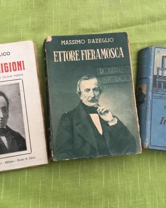 LOTTO 3 LIBRI ANNI ‘30 - Pellico - D’Azeglio - Mon