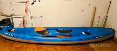 Kayak TOBAGO 3 posti rigido con pagaie