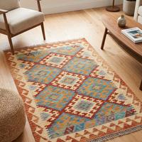 tappeto kilim afgano 100% lana 