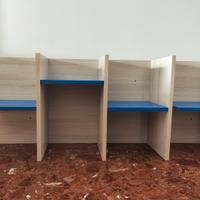set coppia mensole per studio o cameretta