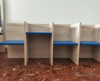 set coppia mensole per studio o cameretta