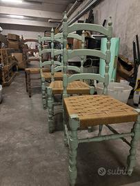 Sedie rustiche vintage