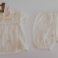 Completo due pezzi in cotone per neonata