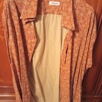 camicia  fiori maniche lunghe taglia XL