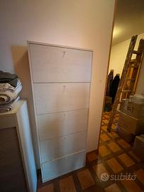 Scarpiera beige chiaro 5 ante