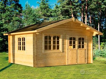 CASETTA DI LEGNO ALASKA3 70mm 470x470x290h + PAV.