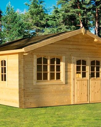 CASETTA DI LEGNO ALASKA3 70mm 470x470x290h + PAV.