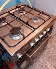 Cucina Glem Gas A664VI Inox - Forno ventilato