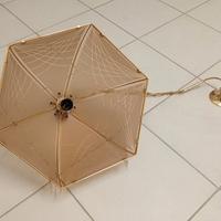 Lampadario in vetro ed ottone