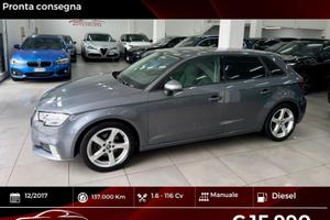 Audi A3 SPB 1.6 TDI 116 CV Sport FINANZIABILE