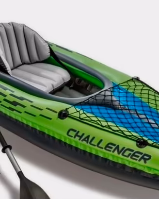 INTEX Challenger K1 Kayak canoa +giub. +gonf elett