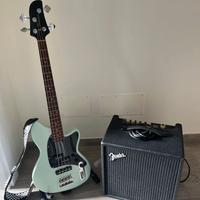 Basso Ibanez e  amplificatore Fender