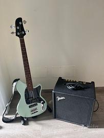 Basso Ibanez e  amplificatore Fender