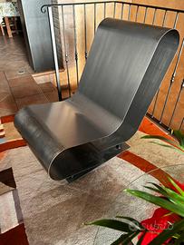 Poltrona design metallo lavorato a mano